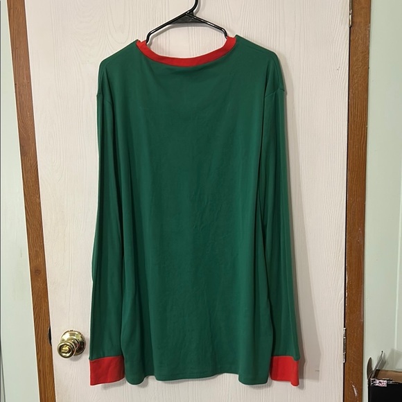 Dr. Seuss Grinch Men’s XL Pajama Set Green and Red - Picture 3 of 10